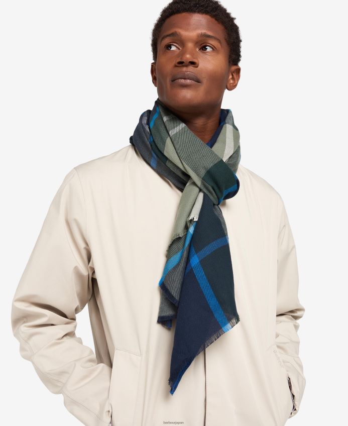 アクセサリー Barbour ウォルショースカーフ クラシックなタータンチェック 男性 RV6THF2348