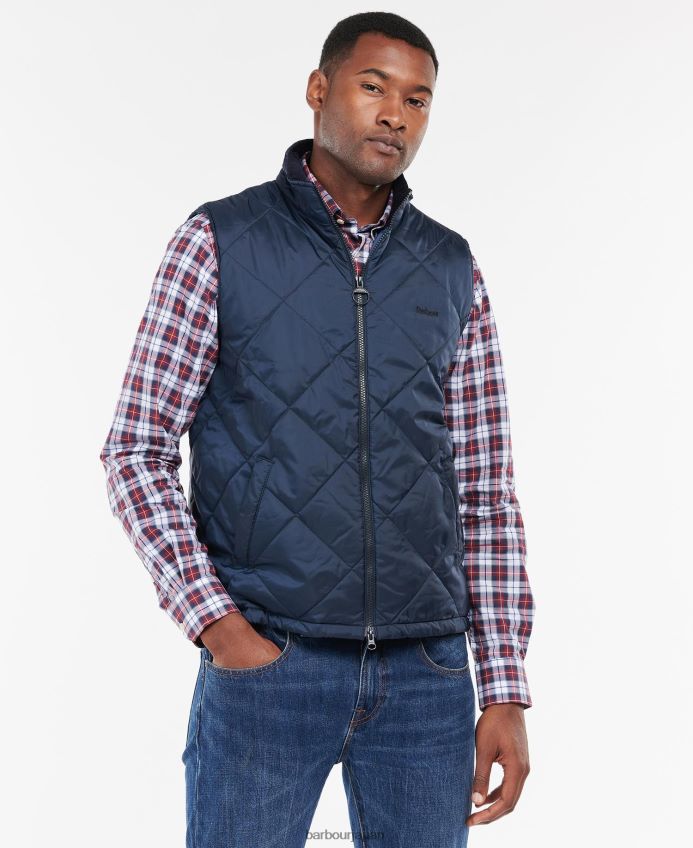 衣類 Barbour ウェステ・フィンナー 海軍 男性 RV6THF235