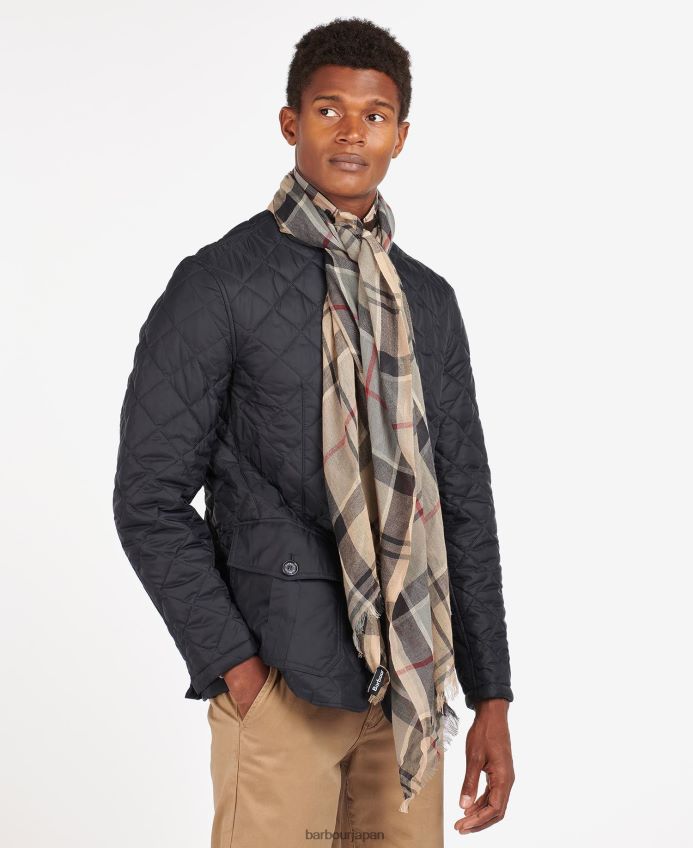 アクセサリー Barbour ウェルトンタータンチェックスカーフ ストーンドレスタータンチェック 男性 RV6THF2350