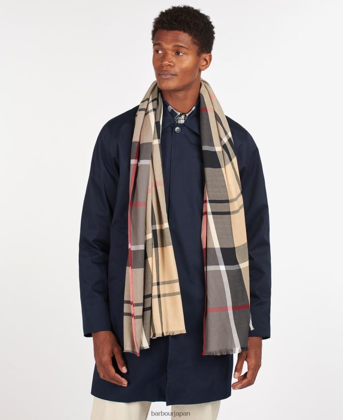 アクセサリー Barbour ウォルショースカーフ クラシックなタータンチェック 男性 RV6THF2351