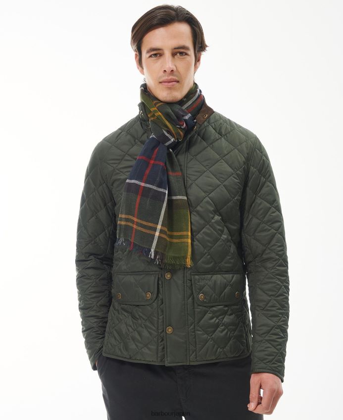アクセサリー Barbour ウェルトンタータンチェックスカーフ ストーンドレスタータンチェック 男性 RV6THF2357