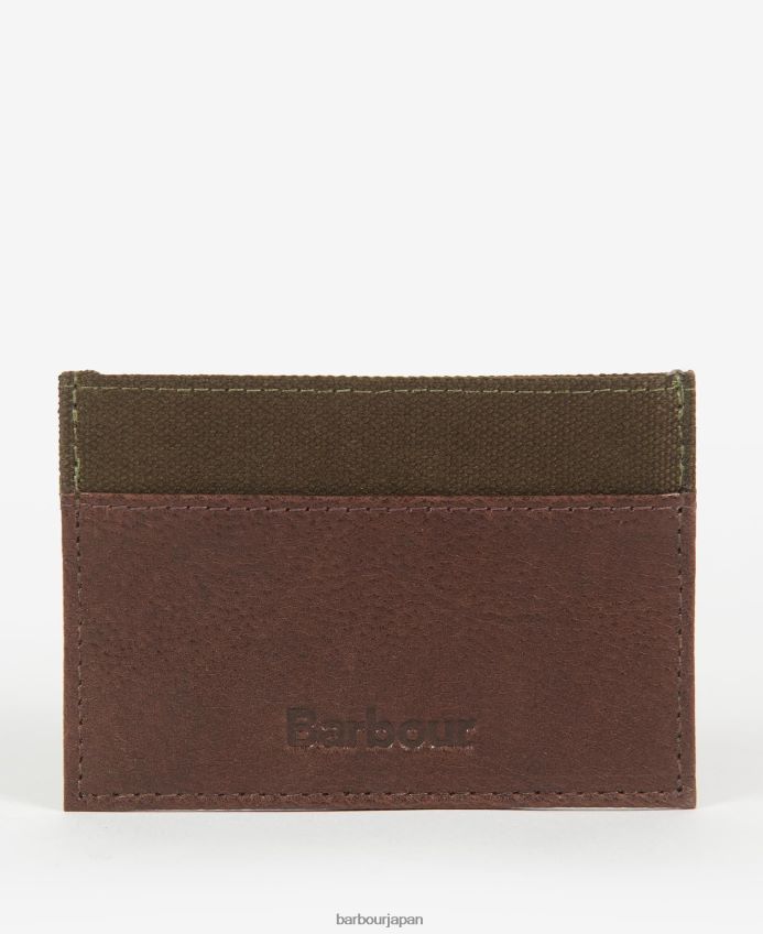 アクセサリー Barbour パドベリー カードホルダー ダークブラウン 男性 RV6THF2378