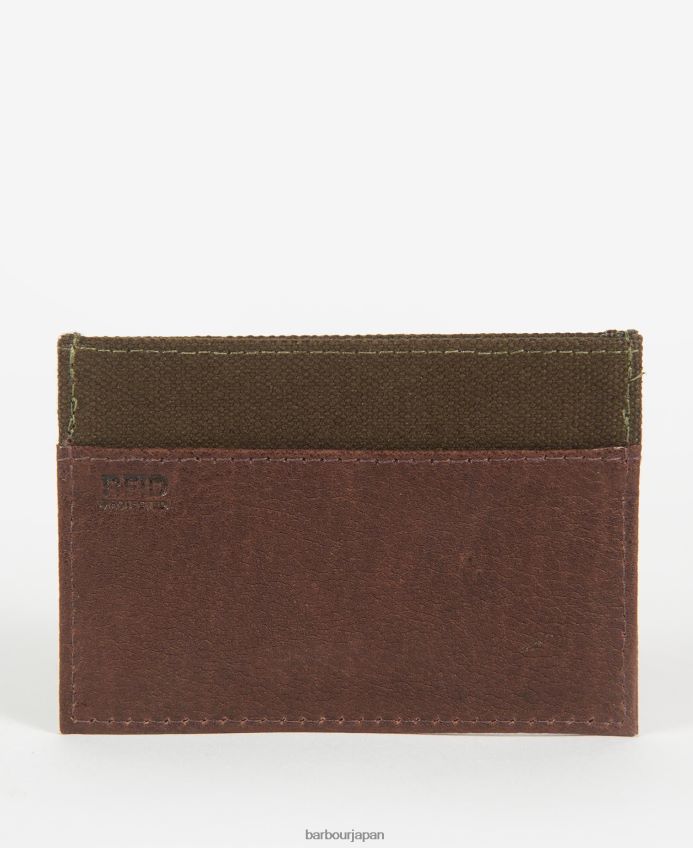 アクセサリー Barbour パドベリー カードホルダー ダークブラウン 男性 RV6THF2378