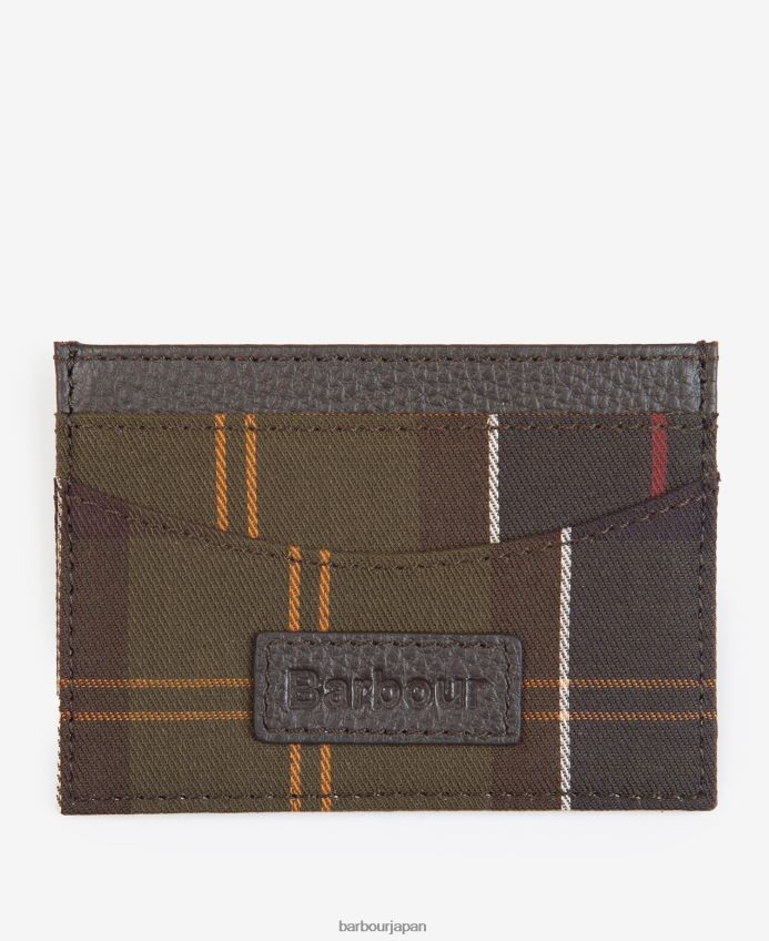アクセサリー Barbour タータンチェックのカードホルダー クラシックなタータンチェック 男性 RV6THF2380