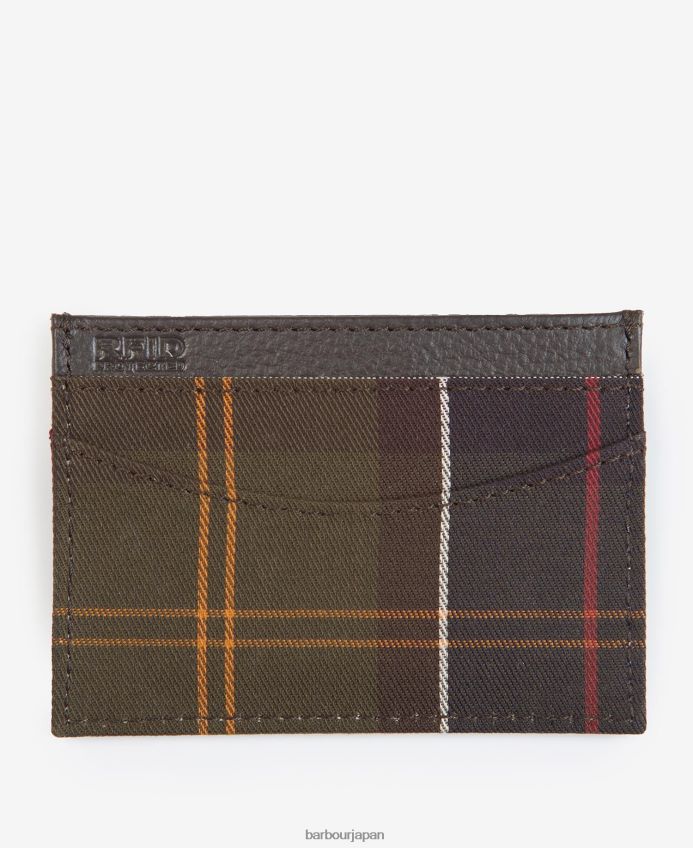 アクセサリー Barbour タータンチェックのカードホルダー クラシックなタータンチェック 男性 RV6THF2380