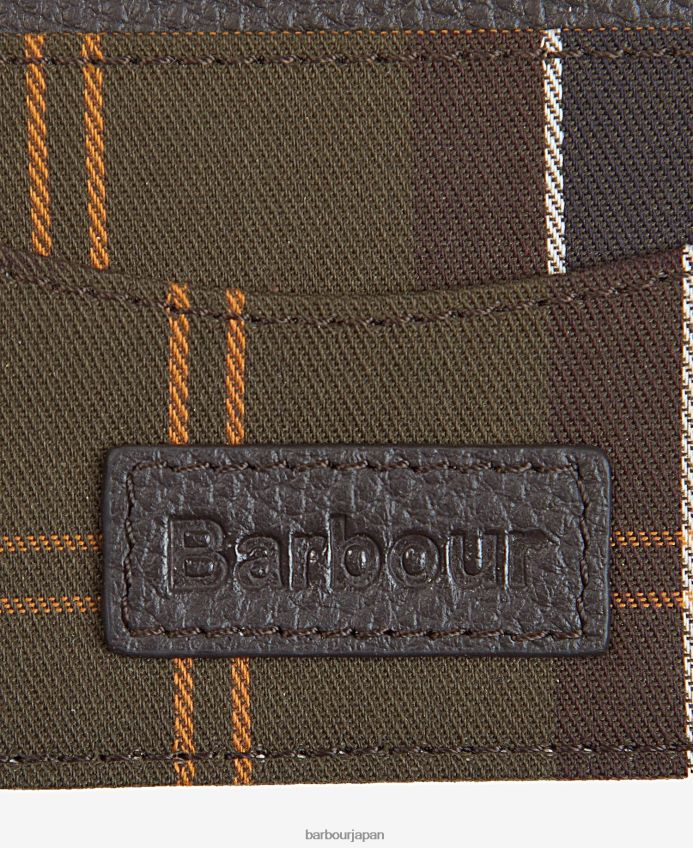 アクセサリー Barbour タータンチェックのカードホルダー クラシックなタータンチェック 男性 RV6THF2380