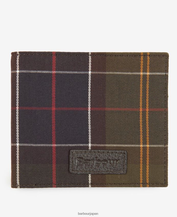 アクセサリー Barbour タータンチェックの財布 クラシックなタータンチェック 男性 RV6THF2382
