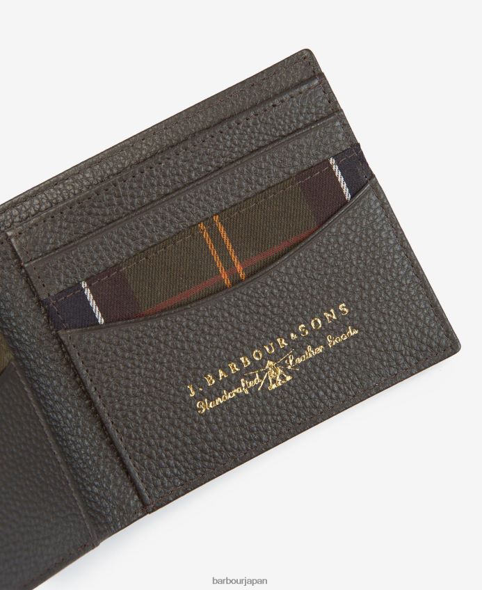 アクセサリー Barbour タータンチェックの財布 クラシックなタータンチェック 男性 RV6THF2382