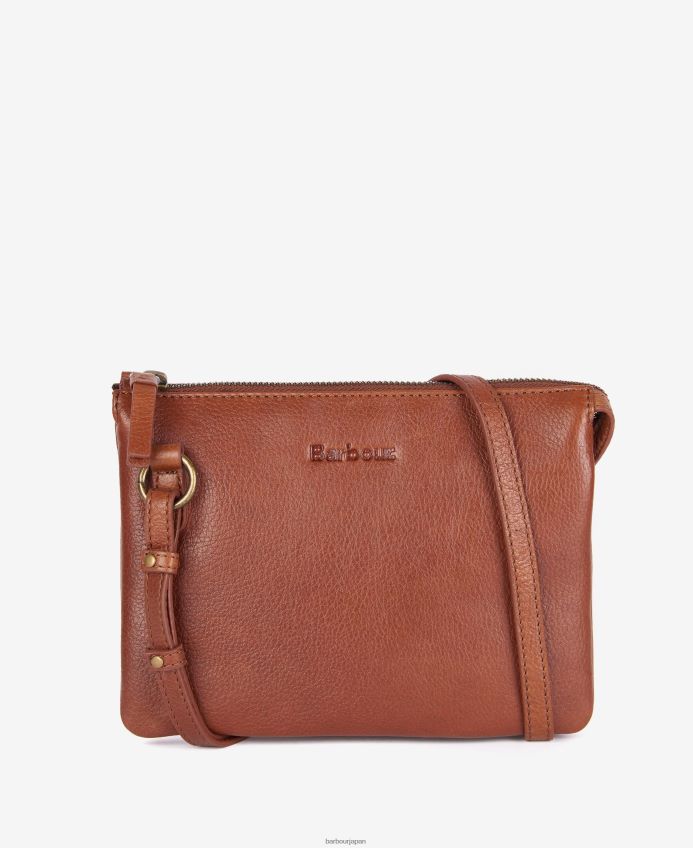 アクセサリー Barbour ロシー レザー クロスボディバッグ クラシックブラウン 女性 RV6THF2387