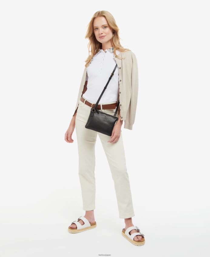 アクセサリー Barbour ロシー レザー クロスボディバッグ クラシックブラウン 女性 RV6THF2388