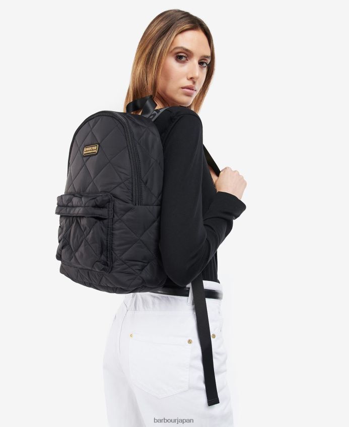 アクセサリー Barbour シケインキルティングバックパック 黒 女性 RV6THF2390