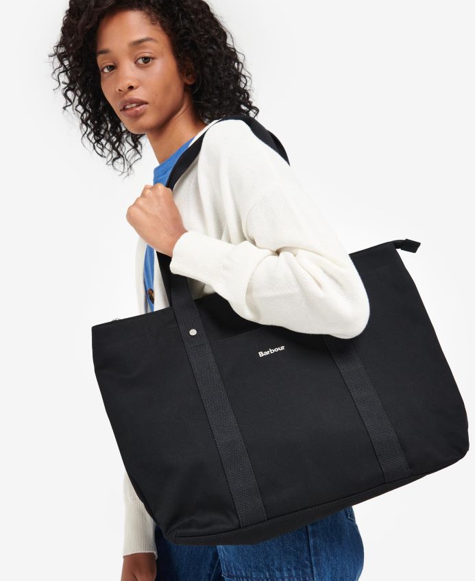 アクセサリー Barbour オリビア トートバッグ クラシックブラック 女性 RV6THF2391
