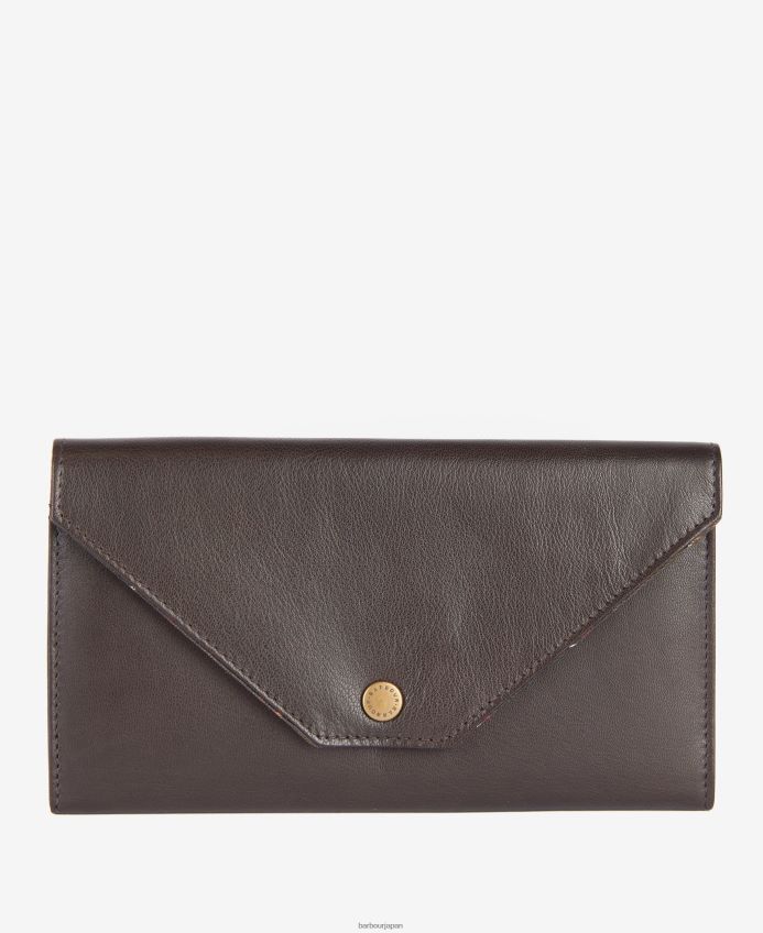 アクセサリー Barbour 革製の旅行用財布 茶色 女性 RV6THF2398