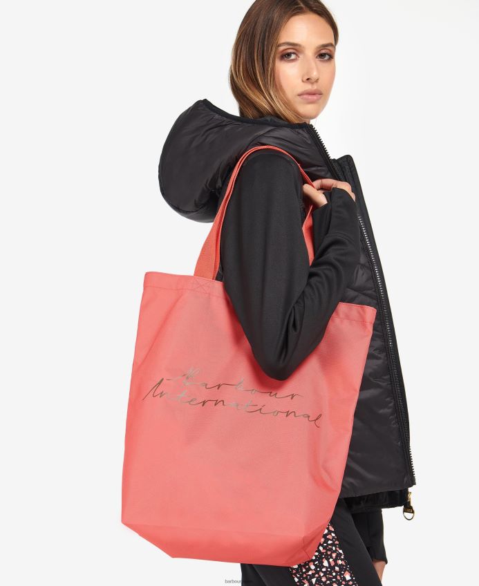 アクセサリー Barbour アペックスショッパー コーラル 女性 RV6THF2404