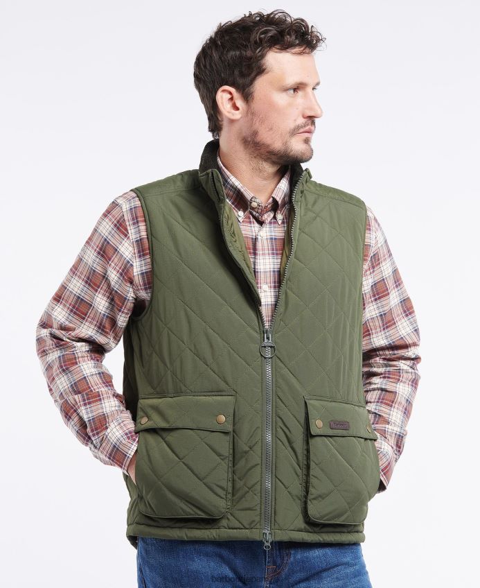 衣類 Barbour シダウッドジレ 海軍 男性 RV6THF242