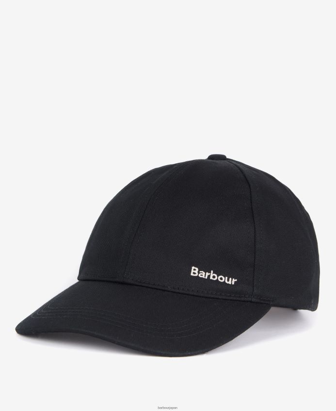 アクセサリー Barbour オリビアスポーツキャップ クラシックブラック 女性 RV6THF2430