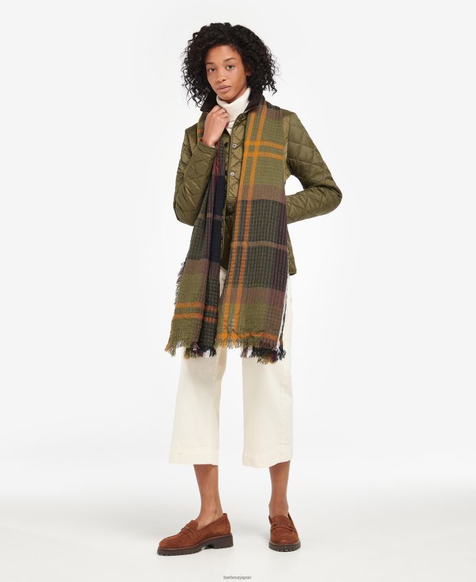 アクセサリー Barbour 信仰のタータンチェック トレンチ/ネイビー 女性 RV6THF2450