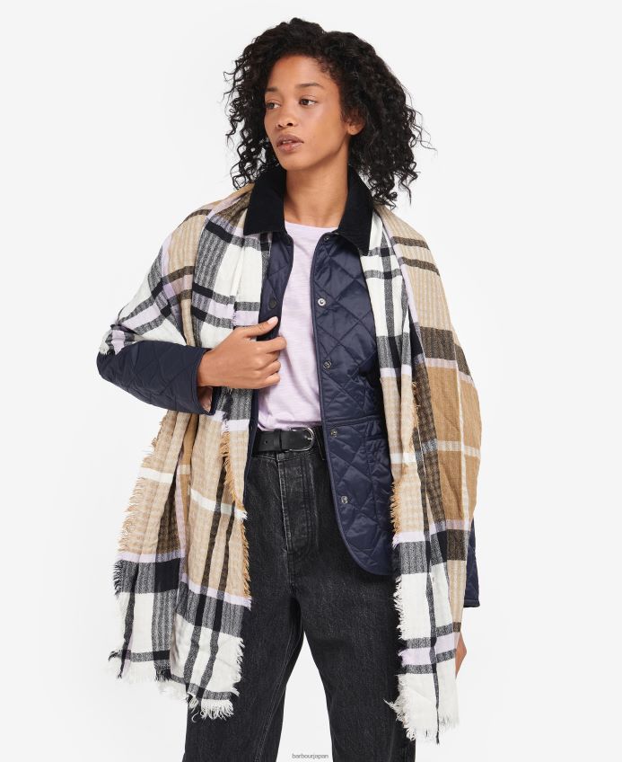 アクセサリー Barbour 信仰のタータンチェック トレンチ/ネイビー 女性 RV6THF2457