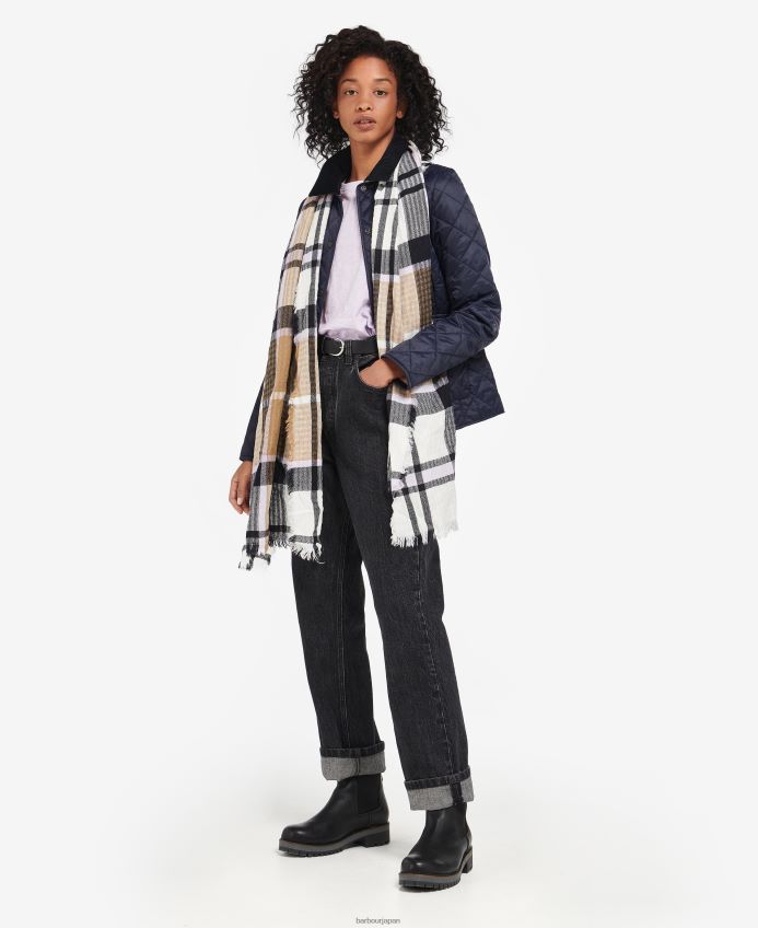 アクセサリー Barbour 信仰のタータンチェック トレンチ/ネイビー 女性 RV6THF2457