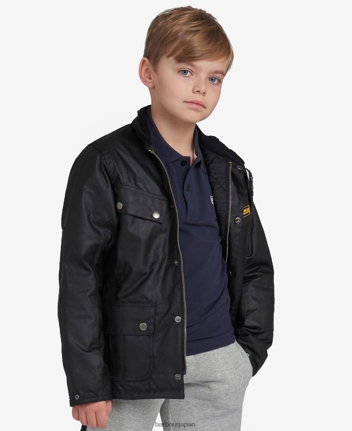 衣類 Barbour デュークワックスジャケット 黒 男の子たち RV6THF2471