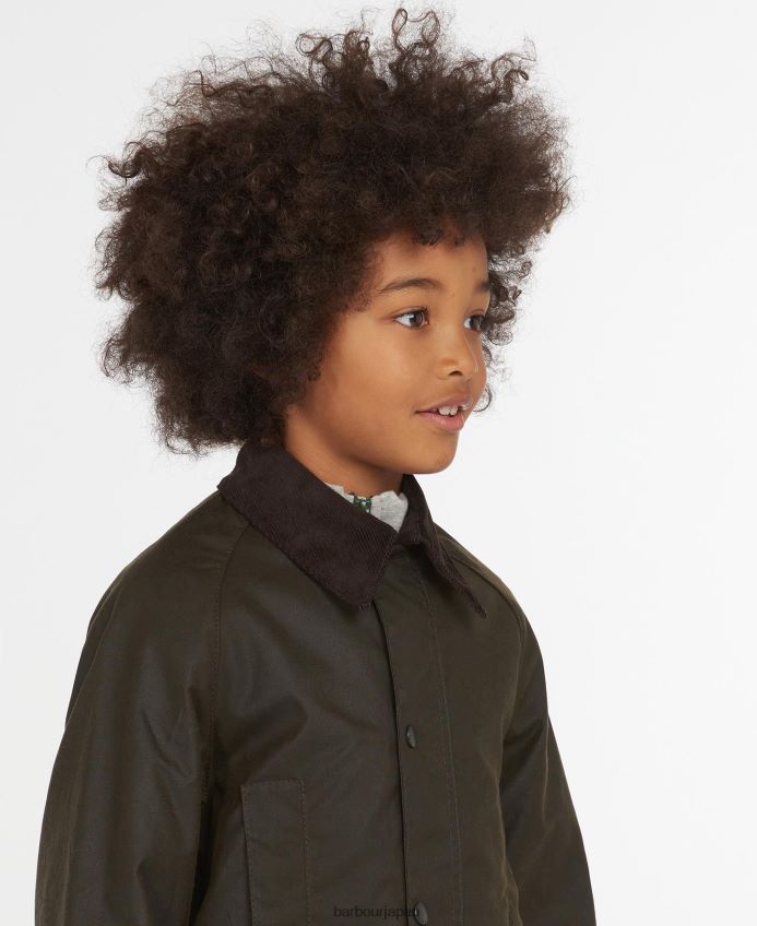 衣類 Barbour ビューフォートワックスジャケット オリーブ 男の子たち RV6THF2472