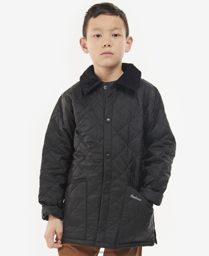 衣類 Barbour リッズデール キルティングジャケット 黒 男の子たち RV6THF2478