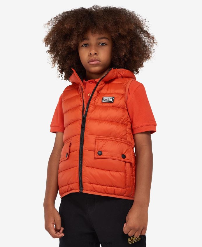 衣類 Barbour フード付きレーサージレ クラシックオレンジ 男の子たち RV6THF2489
