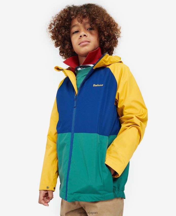 衣類 Barbour クロマーのシャワープルーフジャケット 黄土 男の子たち RV6THF2499