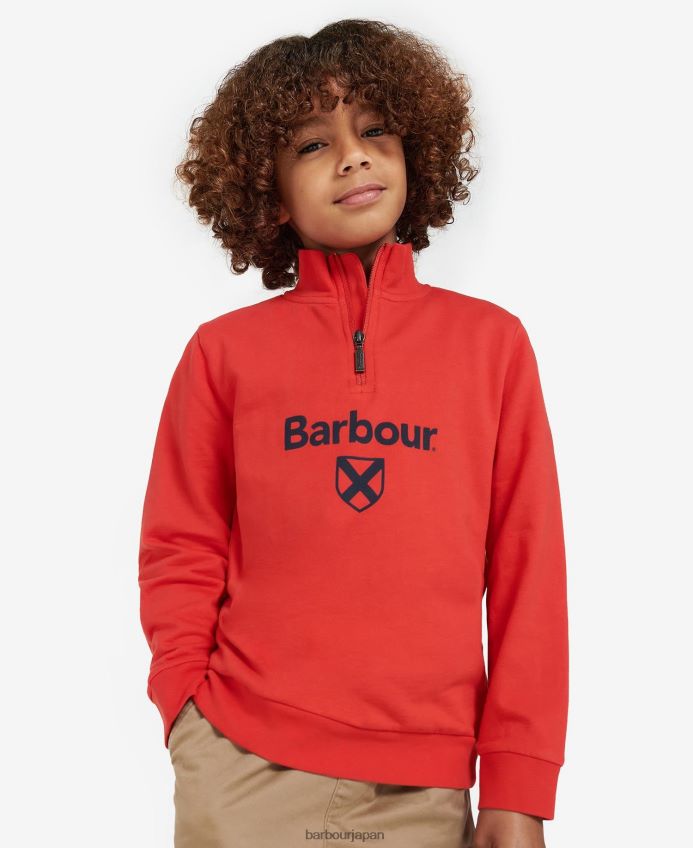 衣類 Barbour フロイドハーフジップ グレーメランジ 男の子たち RV6THF2517