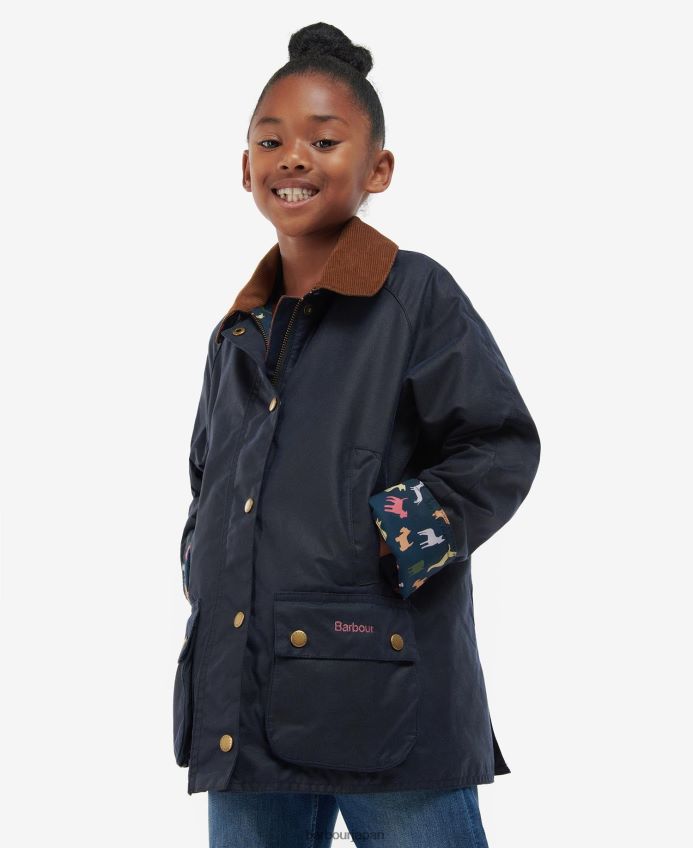 衣類 Barbour エイコーンワックスジャケット アーカイブオリーブ/レトロフローラル 女の子 RV6THF2543