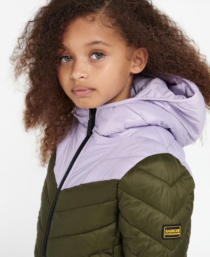 衣類 Barbour コスフォード キルティングジャケット チェリーズ/チェリーズ テラッツォ 女の子 RV6THF2548