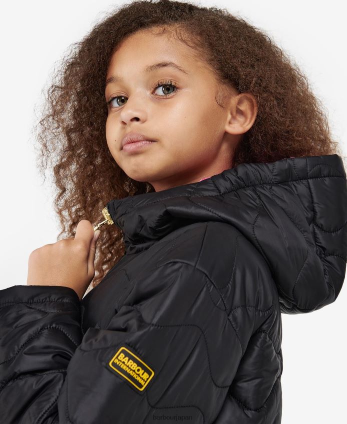 衣類 Barbour フェンウェイ リバーシブルキルティングジャケット ウィステリア/パーマーグリーン 女の子 RV6THF2550