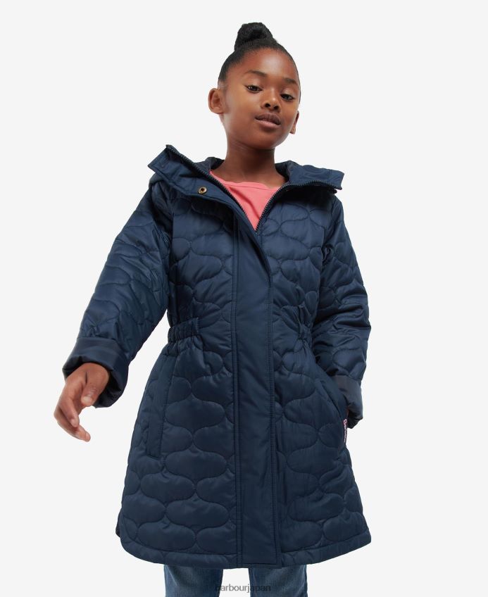 衣類 Barbour ナーラ キルティングジャケット クラシックネイビー 女の子 RV6THF2551