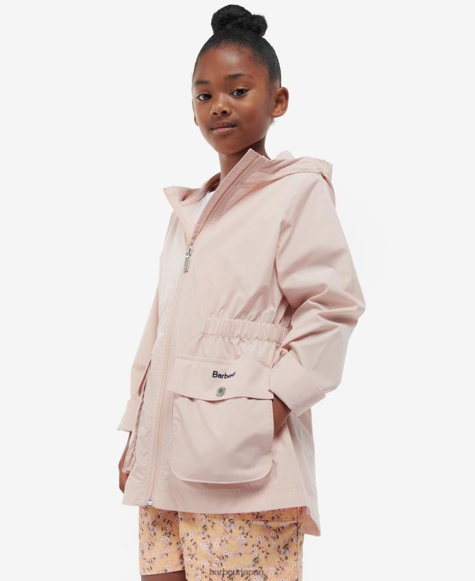 衣類 Barbour マーラ シャワープルーフ ジャケット ライトピーチ 女の子 RV6THF2555