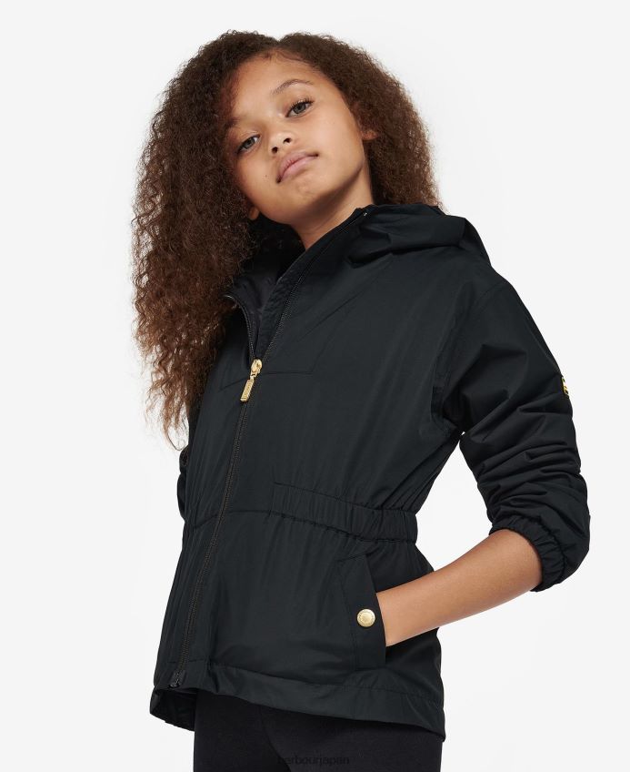 衣類 Barbour バルテリ シャワープルーフジャケット クラシックブラック 女の子 RV6THF2558