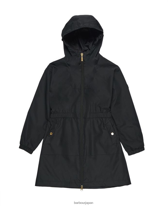 衣類 Barbour 手綱延縄シャワープルーフジャケット パーマーグリーン 女の子 RV6THF2559