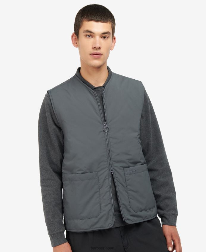 衣類 Barbour ハーペン パッド入りジレ あずき色 男性 RV6THF262