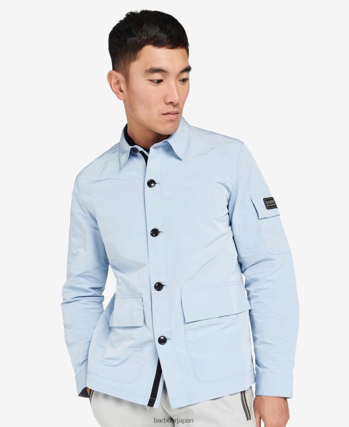 衣類 Barbour サーキットオーバーシャ​​ツ シャンブレーブルー 男性 RV6THF304