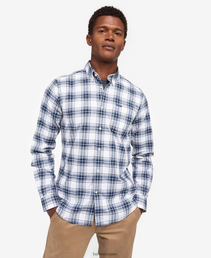 衣類 Barbour ハートクリフ テーラードシャツ オリーブ 男性 RV6THF332