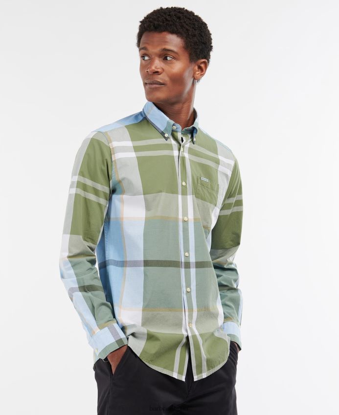 衣類 Barbour ハリス テーラードシャツ サマーネイビー 男性 RV6THF335
