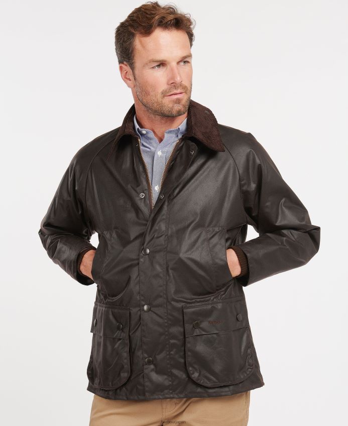衣類 Barbour ビデールワックスジャケット 黒 男性 RV6THF34