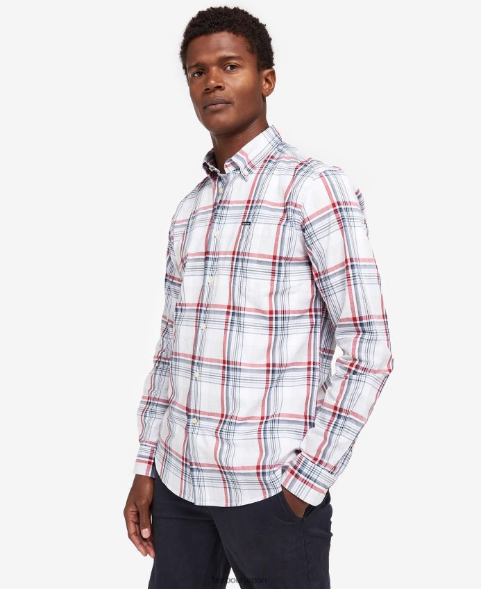 衣類 Barbour サンヒル テーラードシャツ クラシックレッド 男性 RV6THF418