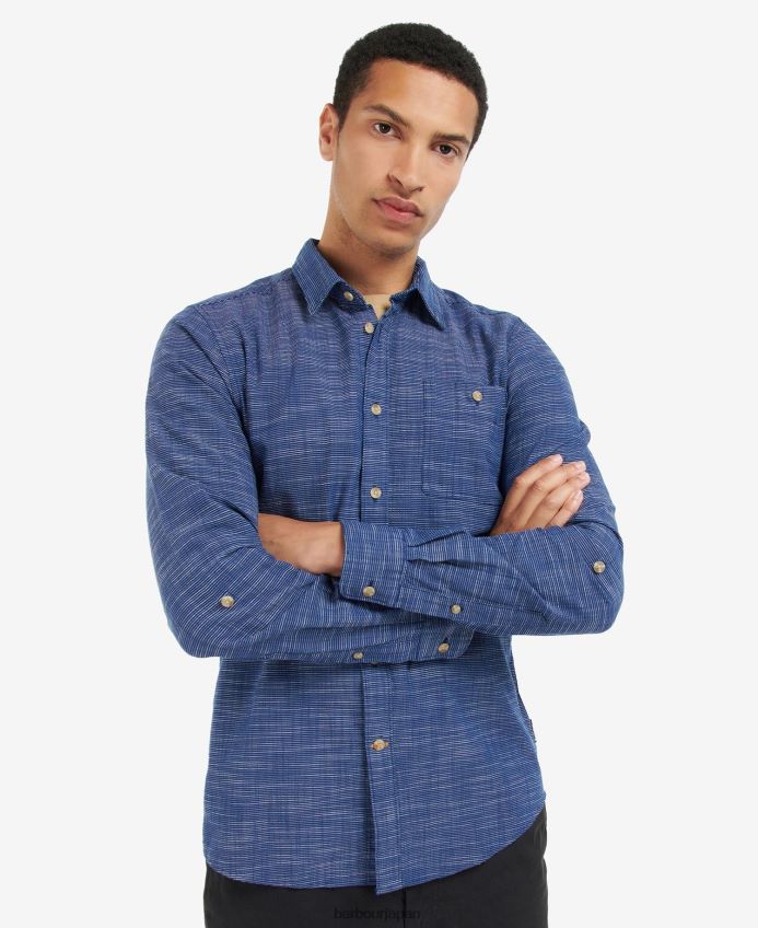 衣類 Barbour アルダヴィック テーラードシャツ クラシックネイビー 男性 RV6THF434