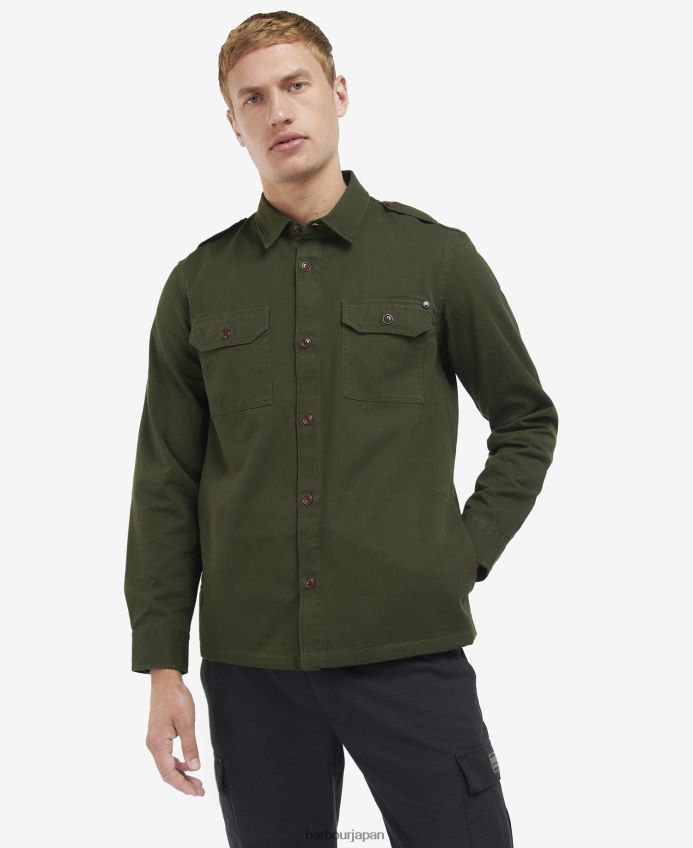 衣類 Barbour アベ オーバーシャ​​ツ ハーブ 男性 RV6THF470