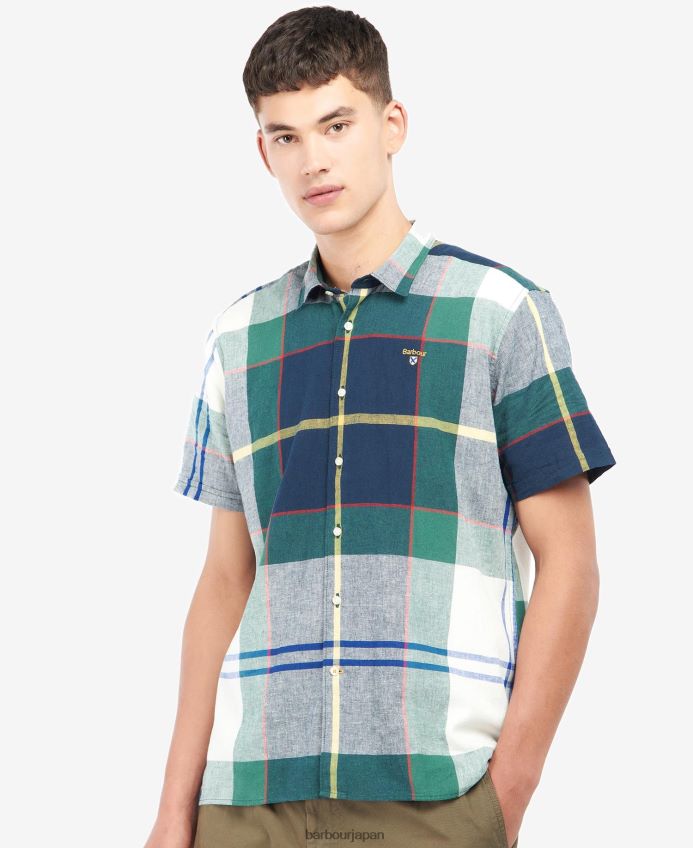 衣類 Barbour マービンのタータンチェックシャツ 夏のアイビー 男性 RV6THF481