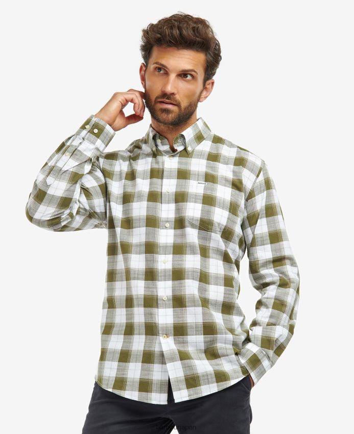衣類 Barbour ブロックスフィールド レギュラーチェックシャツ クラシックブルー 男性 RV6THF485