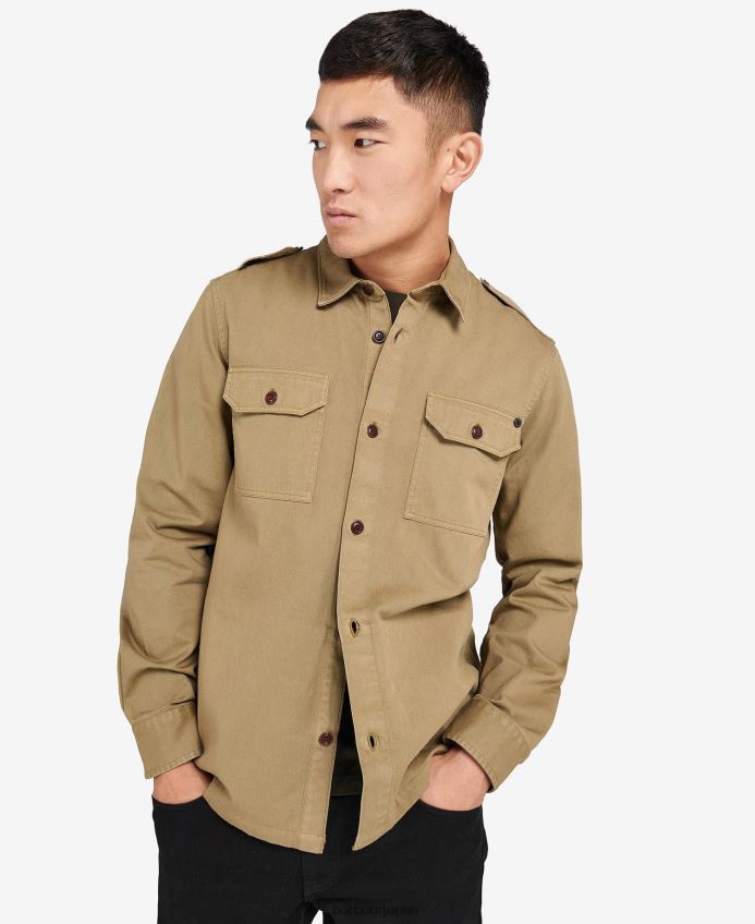 衣類 Barbour アベ オーバーシャ​​ツ ハーブ 男性 RV6THF486