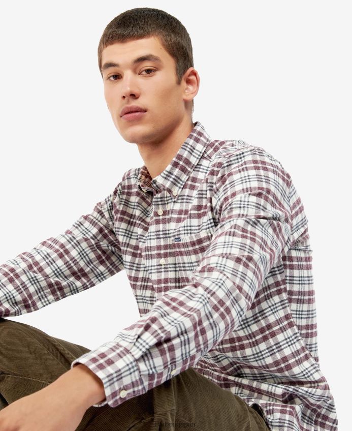 衣類 Barbour ウォルドン テーラードシャツ ミッドブルー 男性 RV6THF532