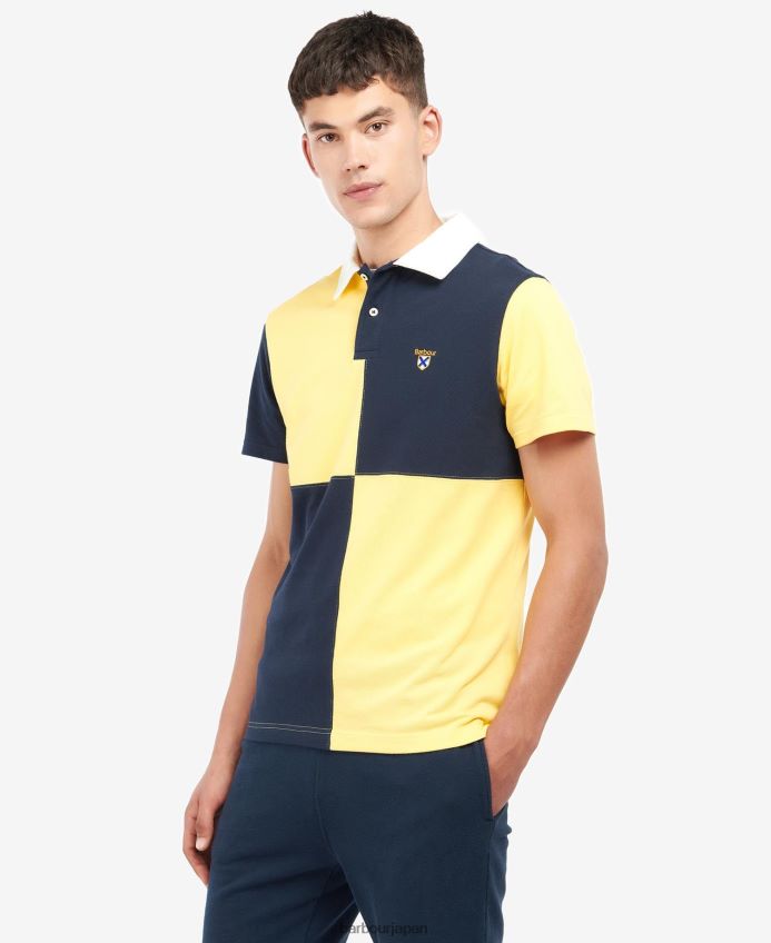 衣類 Barbour クラレンドン パネルポロシャツ クラシックネイビー 男性 RV6THF637
