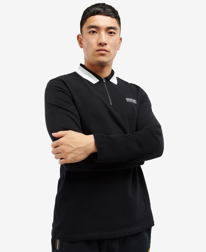衣類 Barbour アディシャム 長袖ポロシャツ 白 男性 RV6THF681